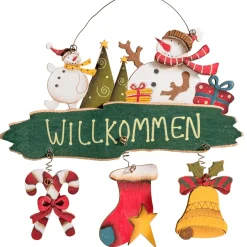 Käthe Wohlfahrt Schild Schneemann "Willkommen" Discount