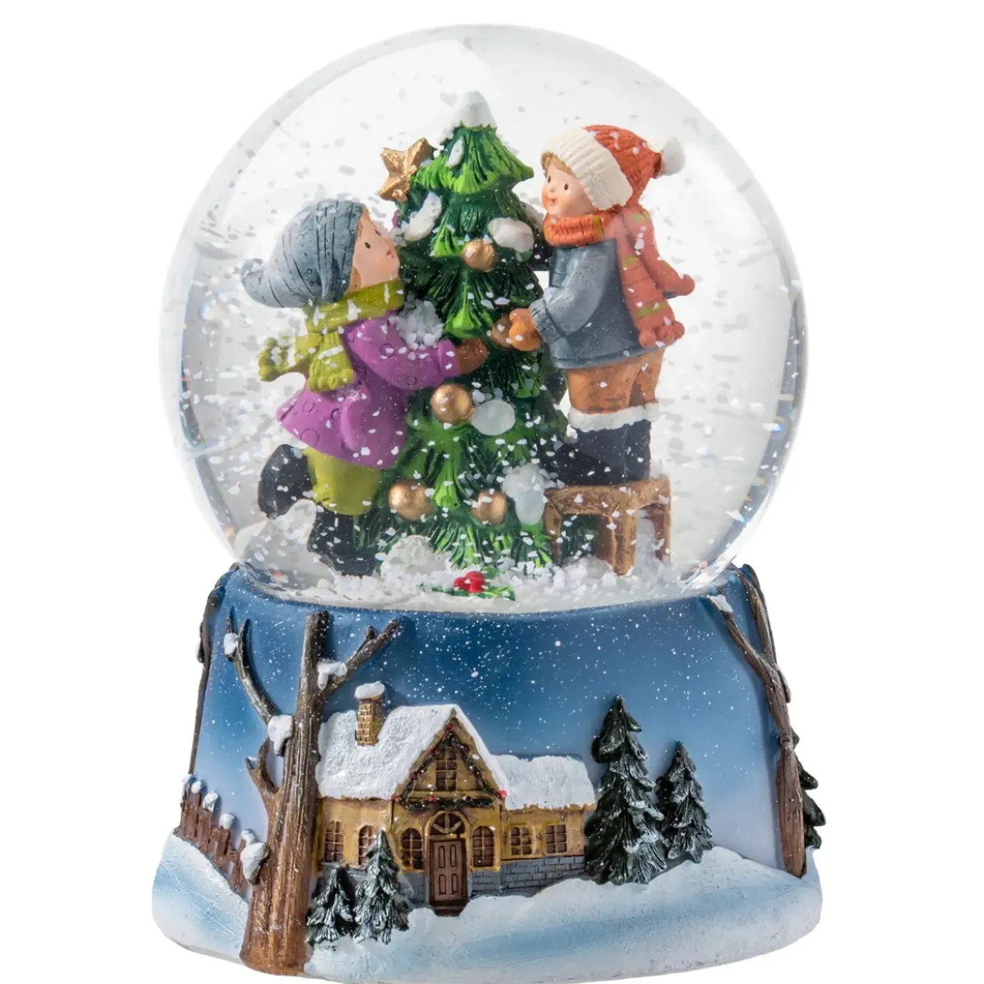 Käthe Wohlfahrt Schneekugel "Baum Schmucken" Best