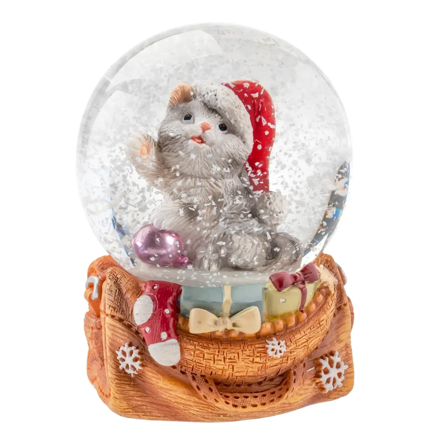 Käthe Wohlfahrt Schneekugel "Weihnachtskatze" Outlet