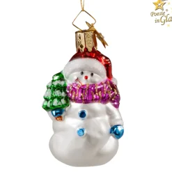 Poesie in Glas Schneemann Mit Baum Sale
