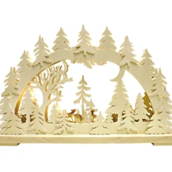 RATAGS Holzdesign Schwibbögen "Rehe In Der Abenddammerung", 115V Mit Usb A-Anschluss Clearance