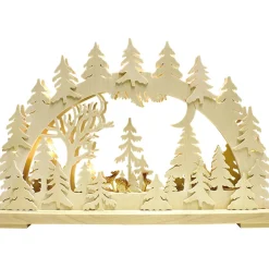 RATAGS Holzdesign Schwibbögen "Rehe In Der Abenddammerung", 230V Mit Usb A-Anschluss Online