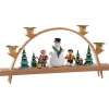 Käthes Original Schwibbögen "Schneemann Mit Kinder" New