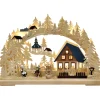RATAGS Holzdesign Schwibbögen "Weihnacht In Seiffen", 115V Mit Usb A-Anschluss