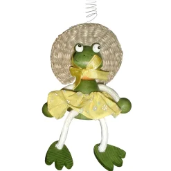 Käthe Wohlfahrt Schwingfigur "Frosch Mit Kleidchen" Hot