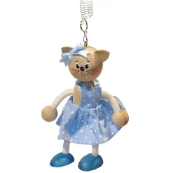 Käthe Wohlfahrt Schwingfigur "Katzenmadchen"