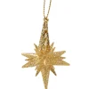 Käthe Wohlfahrt Stern Mit Glimmer, Gold, 6 Cm Clearance