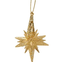 Käthe Wohlfahrt Stern Mit Glimmer, Gold, 6 Cm Clearance