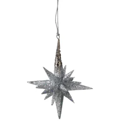 Käthe Wohlfahrt Stern Mit Glimmer, Silber, 12 Cm Discount