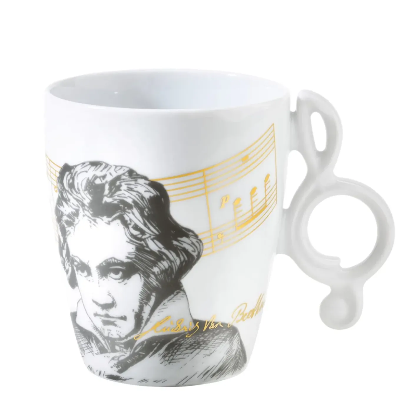 Meissen Porzellan Tasse "Beethoven" New