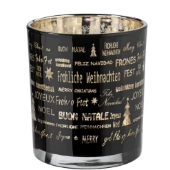 Käthe Wohlfahrt Teelichtglas "Frohliche Weihnachten", 10Cm Discount