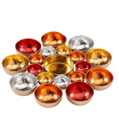Käthe Wohlfahrt Teelichthalter Rotgold, Rund Clearance