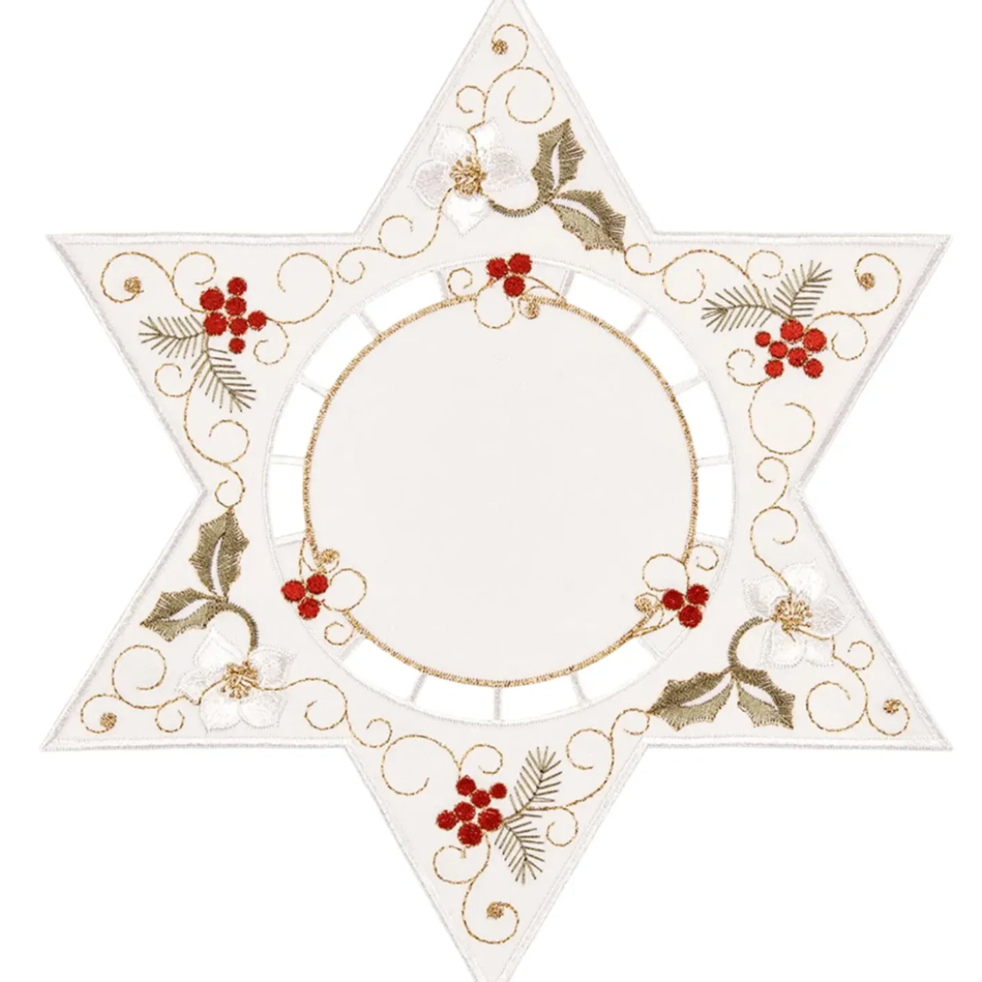 Käthe Wohlfahrt Tischdecke "Christrose Weis", 25Cm Clearance