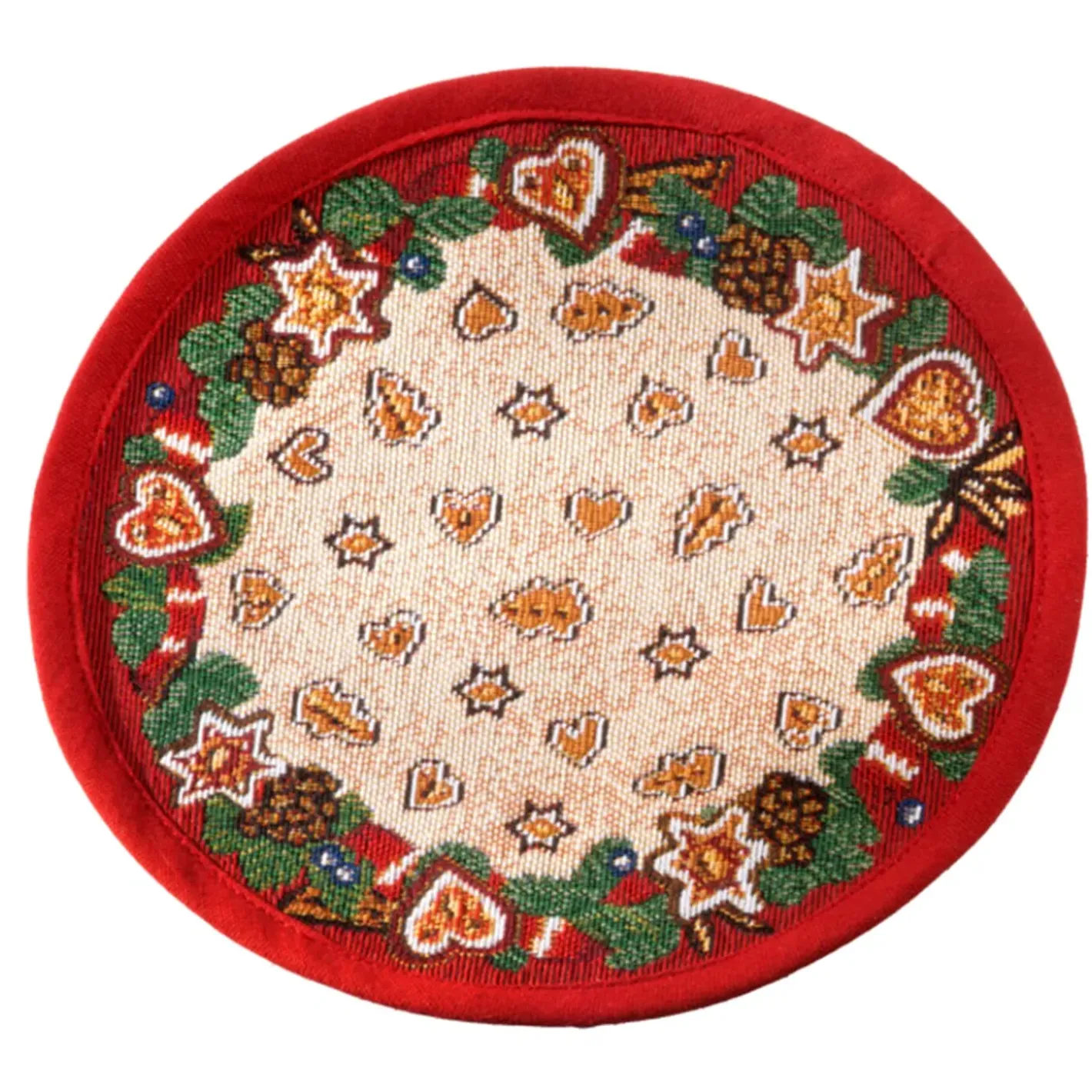 Käthe Wohlfahrt Tischdecke "Lebkuchenzeit" R 23 Cm New