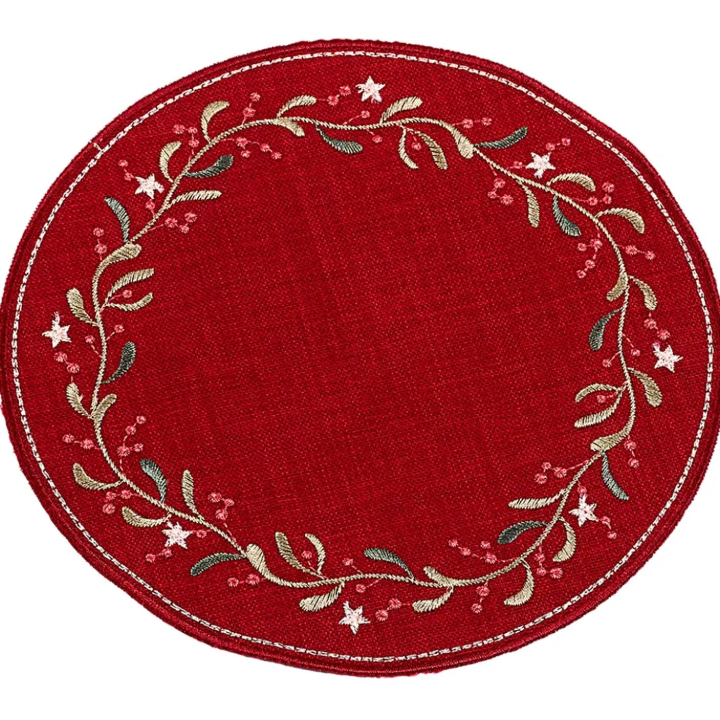 Käthe Wohlfahrt Tischdecke "Mistel" R 20 Cm Clearance