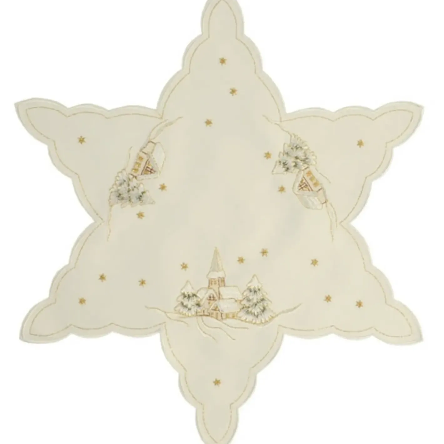 Käthe Wohlfahrt Tischdecke "Winterdorf" R 25 Cm Hot
