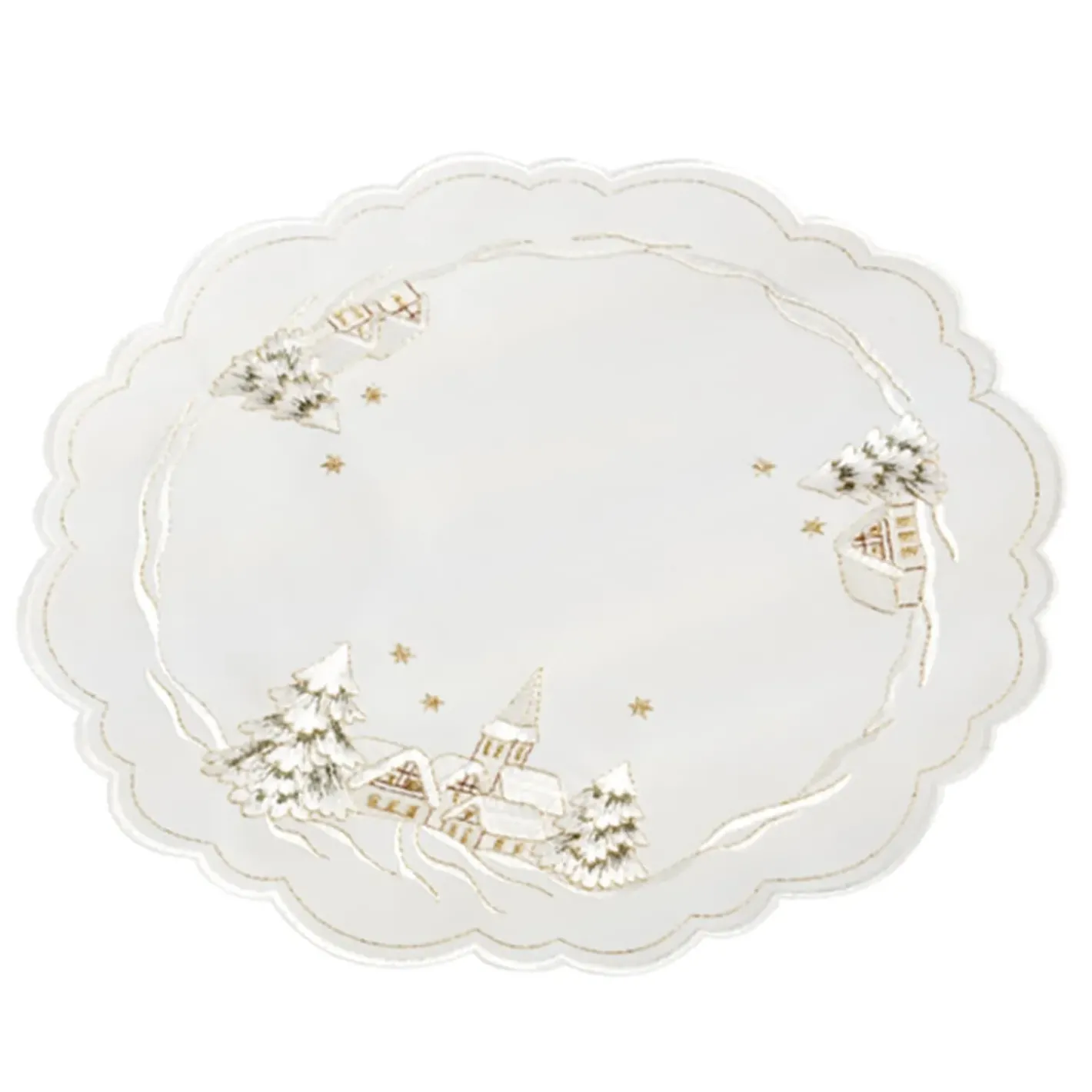 Käthe Wohlfahrt Tischdecke "Winterdorf" R 20 Cm Discount