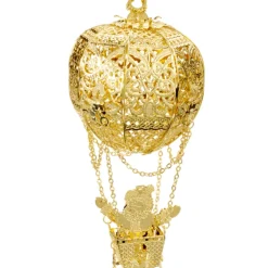 Käthe Wohlfahrt Weihnachtsmann Im Ballon, Vergoldet Outlet