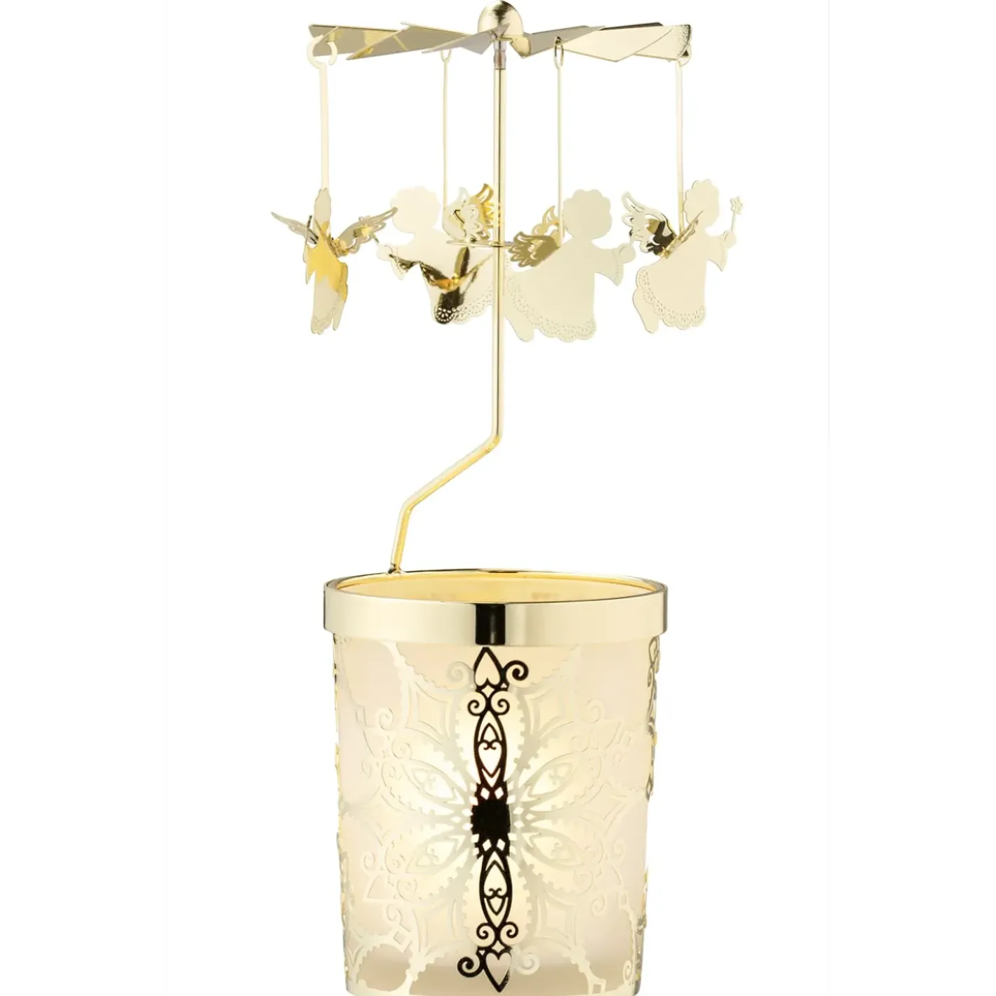 Käthe Wohlfahrt Windlicht-Karussell "Engelchen", Gold Online