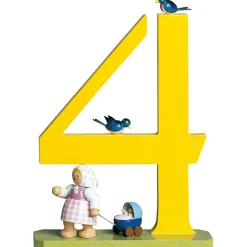 WENDT & KÜHN Zahl "4" Madchen Mit Puppenwagen Outlet