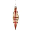 Käthe Wohlfahrt Zapfen Mit Karomuster Weis Matt Hot